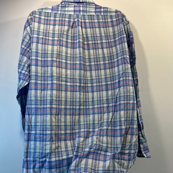 Vineyard Vines Men's Multicolor Plaid Slim Fit Tucker Whale Shirt - Size XXL - Picture 4 of 5